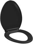 vidaXL Toilettensitz mit Absenkautomatik und Quick-Release Schwarz 145020