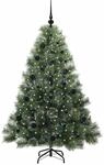 vidaXL K&uuml;nstlicher Weihnachtsbaum mit 150 LEDs Gr&uuml;n 150 cm PE und PVC 3397836