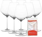 Spiegelau Hi-Lite Burgunderglas 734 ml 6er Set mit Poliertuch