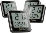 National Geographic Thermo-Hygrometer Tempy 4er Set Schwarz
