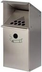 PROREGAL Gro&szlig;volumiger Wandascher Mit Schutzdach 3,7 Liter HxBxT 41 x 18 x 15...
