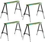 TRUTZHOLM 4x Arbeitsb&ouml;cke Klappbar H&ouml;henverstellbar bis 91 cm Unterstellb&ouml;cke
