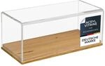 HMF 46872 Acryl Vitrine Schaukasten mit Holzsockel f&uuml;r Modellautos 27 x 12 x...