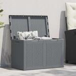 Furnicato Gartenbox Grau Pp Rattan 180 L