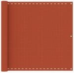 vidaXL Balkon-Sichtschutz Orange 90x500 cm HDPE 311022