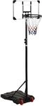 vidaXL Basketballst&auml;nder Transparent 216-250 cm Polycarbonat 93657