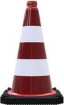 Schake Leitkegel Zweiteilig TL Folie 500 mm Rot-Wei&szlig;