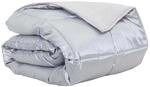 vidaXL Sommerdecke Silber 200 x 135 cm Satin und Mikrofaser 42025788