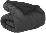 vidaXL Winterbettdecke Schwarz und Anthrazit 200 x 135 cm Mikrofaser 42025716