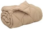 vidaXL Winterbettdecke Taupe 200 x 135 cm Mikrofaser 42025692