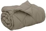 vidaXL Winterbettdecke Hellgrau 200 x 135 cm Mikrofaser 42025740