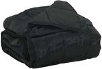 vidaXL Sommerdecke Schwarz 200 x 135 cm Satin und Mikrofaser 42025776