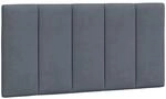 vidaXL Kopfteilkissen Hanko Dunkelgrau 100 cm Samt 3207721