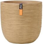 Capi Europe Blumentopf Kugel Rib NL &Oslash; 35 cm x 34 cm Beige