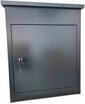 Jet-Line Paketbox mit Paketfach 55 x 35 x 45,5 cm aus Metall in Anthrazit