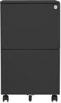vidaXL Aktenschrank mit Rollen Anthrazit 39x45x67 cm Stahl