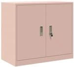 vidaXL Aufbewahrungsschrank Rosa 80 x 40 x 70 cm Stahl 891677
