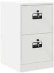 vidaXL Aktenschrank Wei&szlig; 44 x 50 x 74,5 cm Kaltgewalzter Stahl 891597