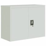 vidaXL Aktenschrank Hellgrau 90x40x70 cm Stahl 339721