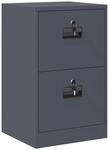vidaXL Aktenschrank Anthrazit 45,5 x 42 x 74,5 cm Kaltgewalzter Stahl 891612