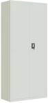 vidaXL Aktenschrank Hellgrau 90x40x200 cm Stahl