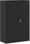 vidaXL Aktenschrank Schwarz 90x40x140 cm Stahl