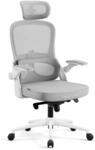 DIABLO CHAIRS V-LIGHT Ergonomischer B&uuml;rostuhl Wei&szlig;-Grau