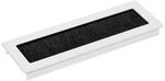 SOTECH Kabeldurchlass TONDO L&auml;nge 200 mm Wei&szlig; mit B&uuml;rstendichtung