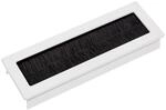 SOTECH Kabeldurchlass TONDO L&auml;nge 150 mm Wei&szlig; mit B&uuml;rstendichtung