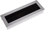 SOTECH Kabeldurchlass TONDO L&auml;nge 150 mm Silber Eloxiert mit B&uuml;rstendichtung