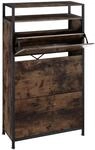 Tectake Schuhschrank Braddock Industrial Style Holz und Stahl 61 x 32 x 130 cm