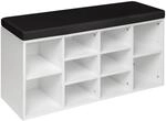 Tectake Schuhschrank Max F&uuml;r 10 Paar Schuhe Mit Abnehmbarem Sitzpolster 103 50 x 30