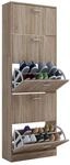 VCM Schuhschrank Sipos Sonoma-Eiche