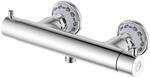 PaulGurkes Dusch-Thermostat Retro mit Keramik Mischbatterie Antik Chrom...