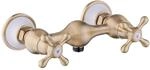 PaulGurkes Bronze Duscharmatur Messing Antik Zweigriffmischer Retro