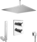 PaulGurkes Dusch Set 40cm Unterputz Regendusche mit Thermostat