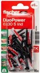 Fischer Universald&uuml;bel DuoPower mit Verzinkten Schrauben 6 mm x 30 mm 16 St&uuml;ck