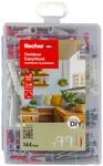 Fischer Universald&uuml;bel- und Haken-Set EasyDIY Box Outdoor EasyHook 144-teilig