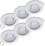 Oktaplex 6er Set Einbauspot Sedan Stufenlos Dimmbar Warmwei&szlig; 2700K 370lm 4,9W...
