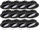 Oktaplex 12er Set LED Spots Dijon inkl. LED Modul 2700K Warmwei&szlig; 4,8W 380lm
