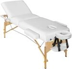 Tectake 3 Zonen Massageliege Somwang Breite 70 cm Polsterung 7 5 cm Inklusive