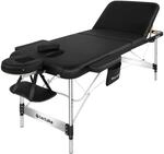 Tectake 3 Zonen Massageliege Phuket Breite 70 cm Polsterung 5 cm Inklusive