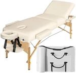Tectake 3 Zonen Massageliege Breite 70 cm Polsterung 10 cm Inklusive Tragetasche 