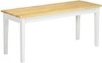 HOMCOM Sitzbank 2-Sitzer bis 220 kg Belastbar 102 x 36 x 45 cm