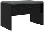 vidaXL Flurbank mit Kissen Schwarz Eichen-Optik 63 x 38 x 40 cm 891545