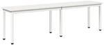 vidaXL Bank Wei&szlig; 160 x 35 x 45 cm Massives Kiefernholz 892776