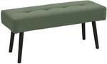 HOMCOM Sitzbank Polsterbank Cordbezug Getuftete Bettbank 100 x 36 x 45 cm