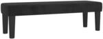 vidaXL Sitzbank Schwarz 100x30x30 cm Samt 346668