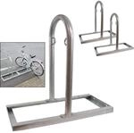 TRUTZHOLM 2x Fahrradanlehnb&uuml;gel 90x84 cm Stahl Feuerverzinkt Durchmesser 49 mm Typ