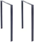 TRUTZHOLM 2x Fahrradanlehnb&uuml;gel 115 x 76 cm Flachstahl 13 mm Anthrazit Typ U